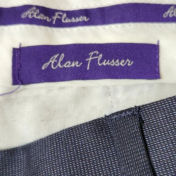 Alan Flusser Men's Pleated Front Pants 38Wx34L - Picture 3 of 10